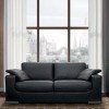 Canapé convertible noir Bruges
