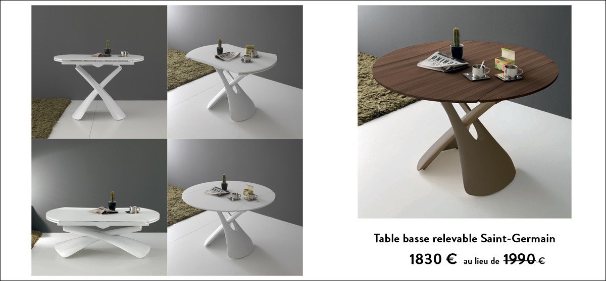 Table Basse Relevable Promotion